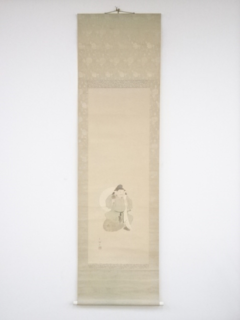 JAPANESE HANGING SCROLL / HAND PAINTED / DAIKOKU